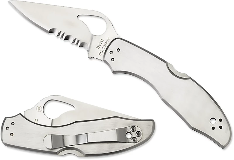 Spyderco Meadowlark 2 Stainless CombinationEdge Folding Knife