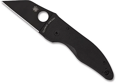 Spyderco MicroJimbo G-10 Black Blade Folding Knife