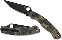 Spyderco Military 2 Camo G-10 Black Blade Folding Knife