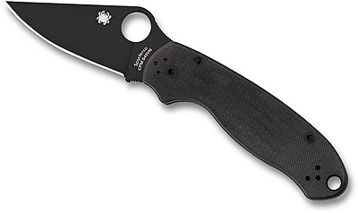 Spyderco Para 3 Black Blade Folding Knife