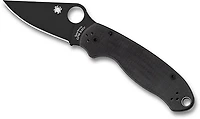 Spyderco Para 3 Black Blade Folding Knife