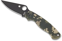 Spyderco Para Military™ 2 Camo Black Blade Folding Knife