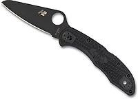 Spyderco Salt 2 Black Blade Folding Knife