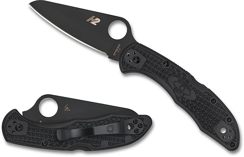 Spyderco Salt 2 Black Blade Folding Knife