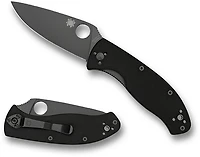 Spyderco Tenacious Black Blade Folding Knife
