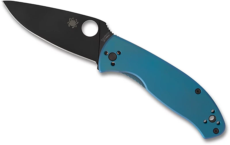 Spyderco Tenacious Black Blade Folding Knife