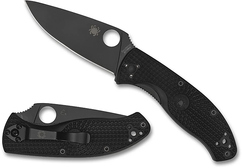 Spyderco Tenacious Lightweight Black Blade Folding Knife