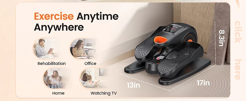 YOSUDA Under Desk Elliptical