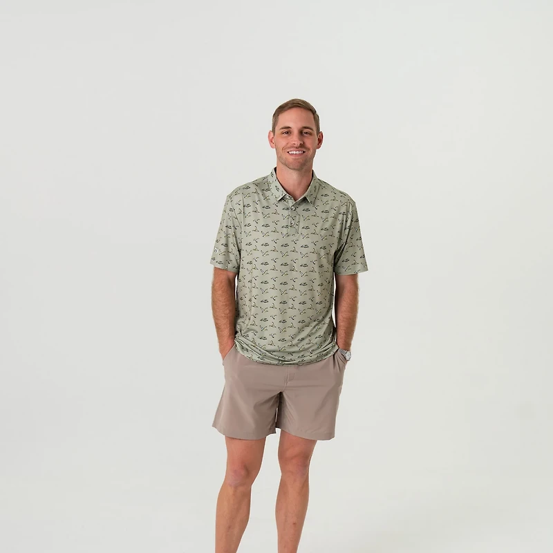 BURLEBO Men's Performance Polo Shirt