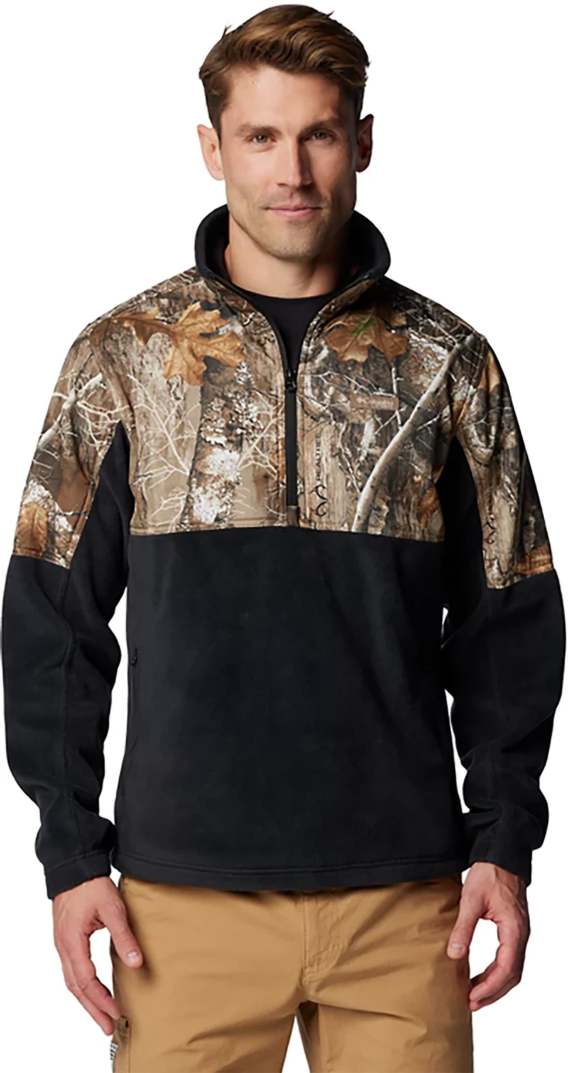 Columbia Sportswear Men's PHG Fleece Overlay 1/4 Zip Pullover