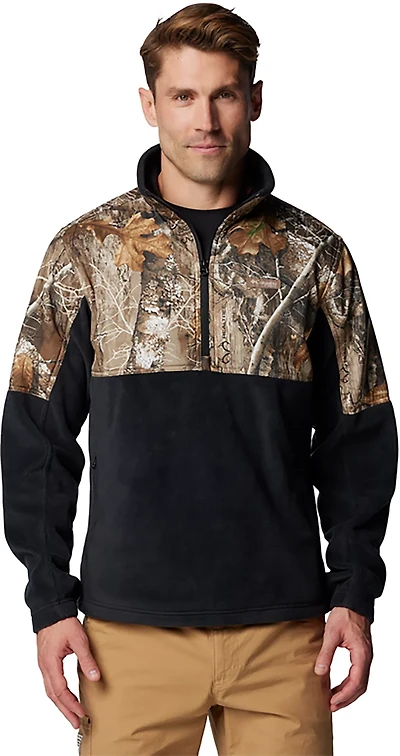 Columbia Sportswear Men's PHG Fleece Overlay 1/4 Zip Pullover