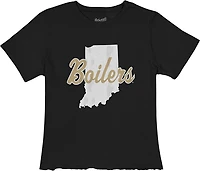 WILDCAT RETRO Women's Purdue State Script Meet and Greet T-shirt