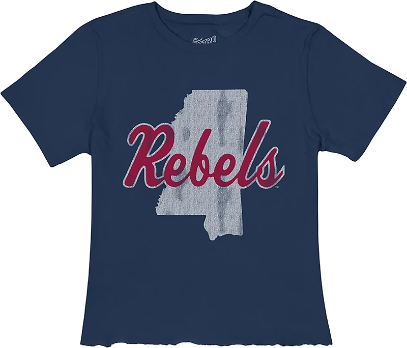 WILDCAT RETRO Women's Ole Miss State Script Meet and Greet T-shirt