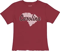 WILDCAT RETRO Women's South Carolina State Script Meet and Greet T-shirt