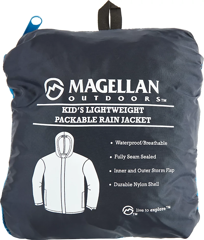 Magellan Outdoors Kids' Packable Rain Jacket