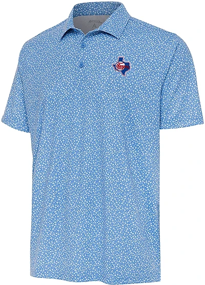 Antigua Men's Texas Rangers Terrace Polo Shirt