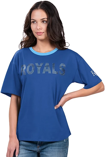 G-III for Her Women's Kansas City Royals MVP Oversize Short Sleeve T-shirt