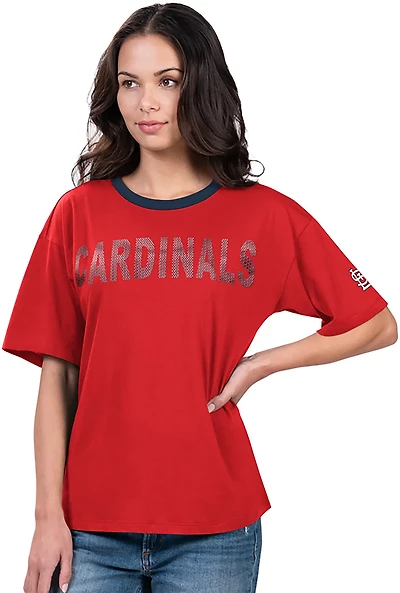 G-III for Her Women's St. Louis Cardinals MVP Oversize Short Sleeve T-shirt