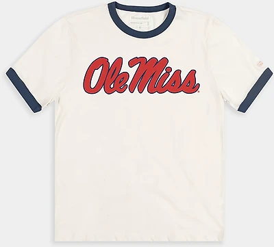 Homefield Men's University of Mississippi Vintage Script Ringer T-shirt