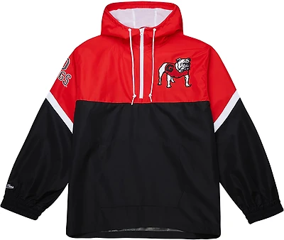 Mitchell & Ness Men's University of Georgia Tie Breaker Lightweight Anorak Jacket