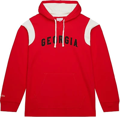 Mitchell & Ness Men's University of Georgia Vintage Logo Thermal Lightweight Hoodie