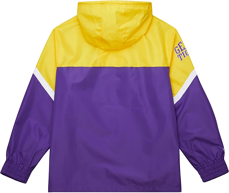 Mitchell & Ness Men's Louisiana State University Tie Breaker Lightweight Anorak Jacket