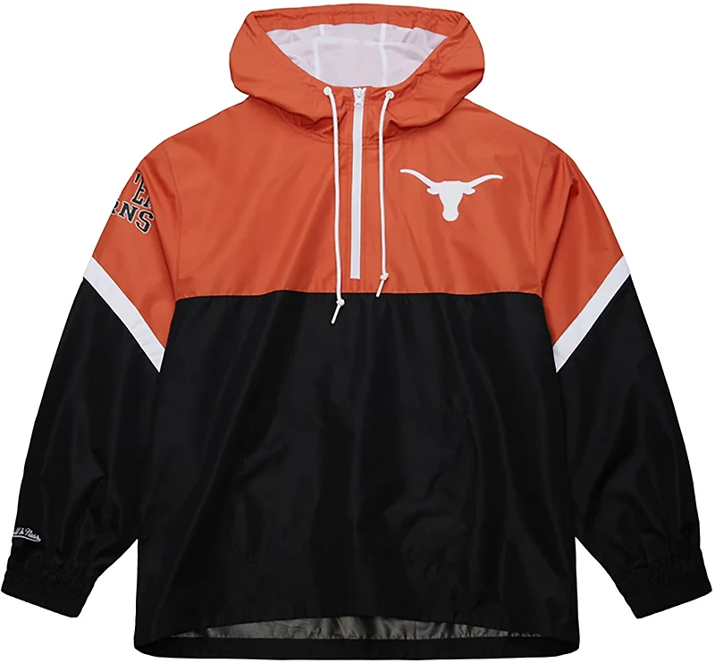 Mitchell & Ness Men's University of Texas Tie Breaker Lightweight Anorak Jacket