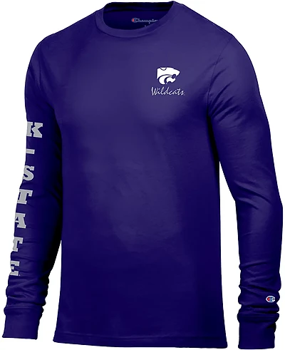 Champion Men's Kansas State 3 Hits Stadium Long Sleeve T-shirt