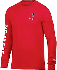 Champion Men's NC State 3 Hits Stadium Long Sleeve T-shirt