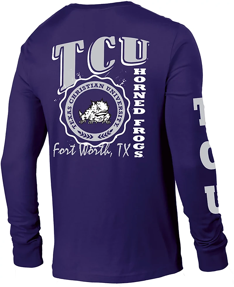 Champion Men's TCU 3 Hits Stadium Long Sleeve T-shirt