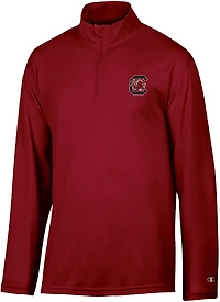 Champion Men's South Carolina Gamecocks Primary Logo Micro Mesh 1/4 Zip Sweatshirt