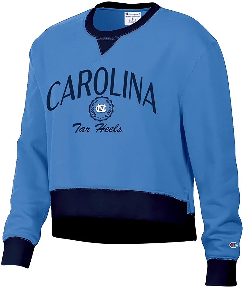 Champion Women's North Carolina Tar Heels High and Low Crewneck Sweatshirt