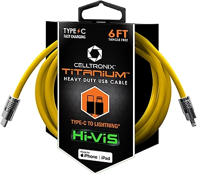 Celltronix Titanium 6 ft. C To Lightning Cable
