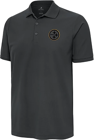 Antigua Men's Steelers Night Vision Legacy Pique Polo Shirt