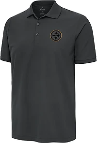 Antigua Men's Steelers Night Vision Legacy Pique Polo Shirt