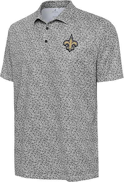 Antigua Men's Saints Field Ditsy Polo Shirt