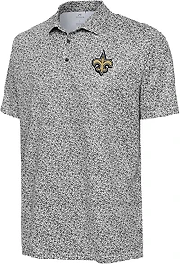Antigua Men's Saints Field Ditsy Polo Shirt