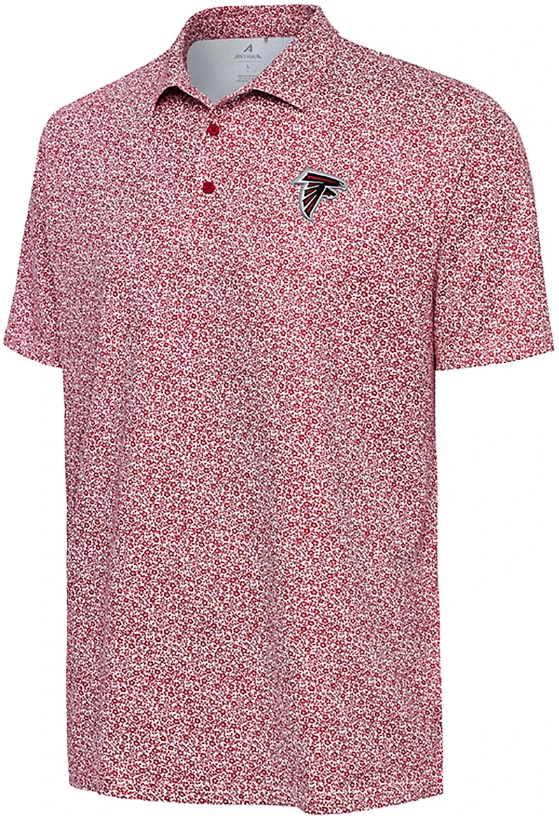Antigua Men's Falcons Field Ditsy Polo Shirt