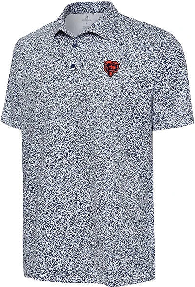 Antigua Men's Bears Field Ditsy Polo Shirt