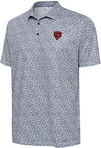 Antigua Men's Bears Field Ditsy Polo Shirt