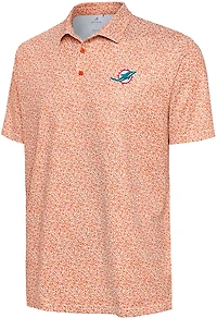 Antigua Men's Dolphins Field Ditsy Polo Shirt