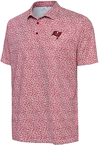 Antigua Men's Buccaneers Field Ditsy Polo Shirt