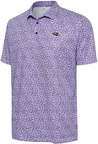 Antigua Men's Ravens Field Ditsy Polo Shirt