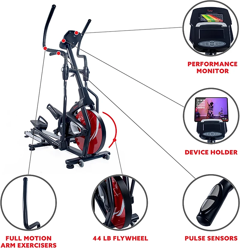 Sunny Health & Fitness Magnetic Elliptical Trainer