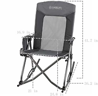 Magellan Outdoors Collapsible High-Back Rocker Chair