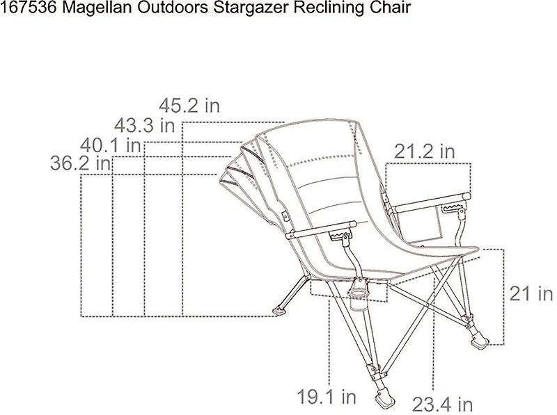 Magellan Outdoors Stargazer Reclining Chair