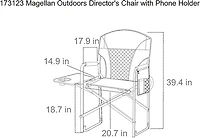 Magellan Outdoors Director's Chair with Phone Holder