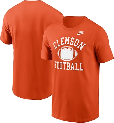 Nike Men's Clemson Football Logo Cotton Short Sleeve T-Shirt
