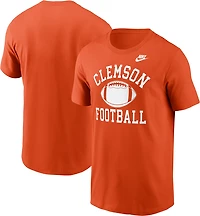 Nike Men's Clemson Football Logo Cotton Short Sleeve T-Shirt