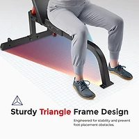 Sunny Health & Fitness Adjustable Multifunction Weight Bench